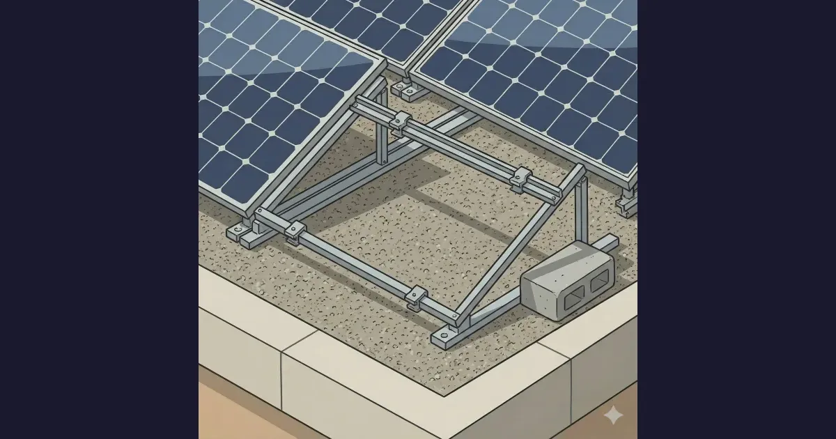 Solar Racking Api Flat roof solar racking - WattBuild